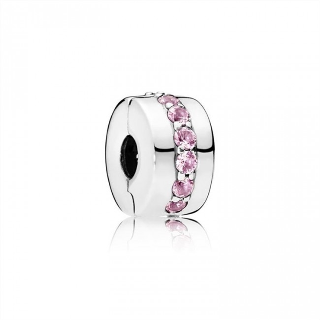 Pandora Jewelry Pink Shining Path Clip 791972PCZ
