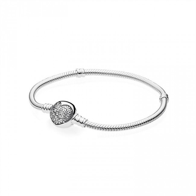 Pandora Jewelry Sparkling Heart Bracelet-Clear CZ 590743CZ