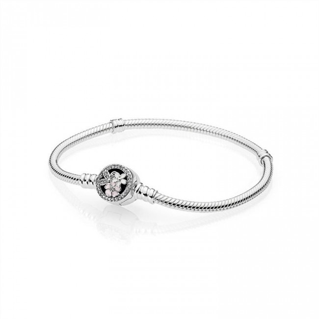 Pandora Jewelry Poetic Blooms Bracelet-Mixed Enamels & Clear CZ 590744CZ