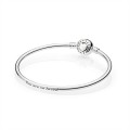 Pandora Jewelry Moments Loving Heart Clasp Silver Bangle 590746EN23