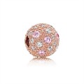 Pandora Jewelry Cosmic Stars Clip-Pandora Jewelry Rose-Pink & Clear CZ 781286PCZ