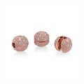 Pandora Jewelry Cosmic Stars Clip-Pandora Jewelry Rose-Pink & Clear CZ 781286PCZ