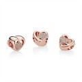 Pandora Jewelry Joined Together Charm-Rose & Clear CZ 781806CZ