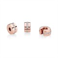 Pandora Jewelry Shining Path Clip-Rose & Clear CZ 781972CZ