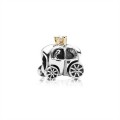 Pandora Jewelry Fairytale Carriage Silver & Gold Charm-Pandora Jewelry 790598P