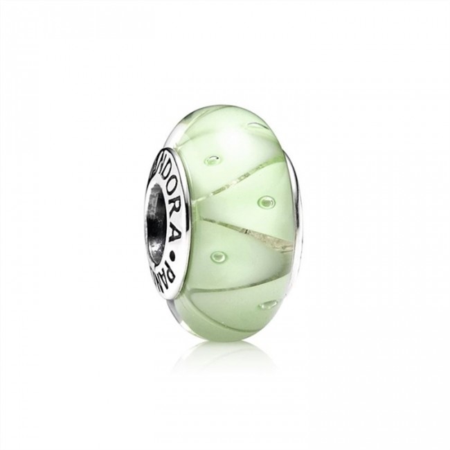 Pandora Jewelry Green Looking Glass Murano Charm 790925