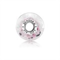 Pandora Jewelry Field of Flowers Pink Murano Glass Charm 791665