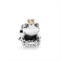 Pandora Jewelry Frog Prince Silver & Gold Charm-791118