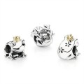 Pandora Jewelry Frog Prince Silver & Gold Charm-791118