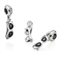 Pandora Jewelry Sunglasses silver dangle with enamel and cubic zirconia 791148CZ