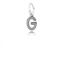 Pandora Jewelry Letter G Dangle Charm-Clear CZ 791319CZ