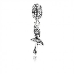 Pandora Jewelry Ballerina Dangle Charm-Clear CZ 791365CZ