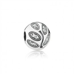 Pandora Jewelry Sparkling Leaves Clip-Clear CZ 791416CZ
