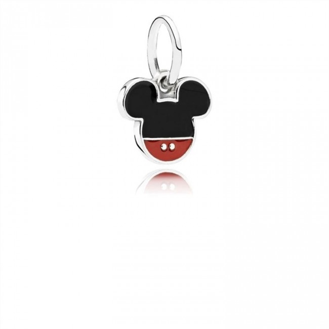 Pandora Jewelry Disney-Mickey Icon Dangle Charm-Mixed Enamel 791461ENMX