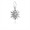 Pandora Jewelry Disney-Frozen Snowflake Dangle Charm-Clear CZ 791564CZ