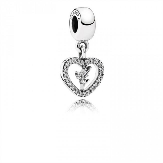 Pandora Jewelry Disney-Love Tinker Bell Dangle Charm-Clear CZ 791565CZ