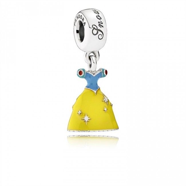 Pandora Jewelry Disney-Snow White's Dress Dangle Charm-Mixed Enamel 791579ENMX