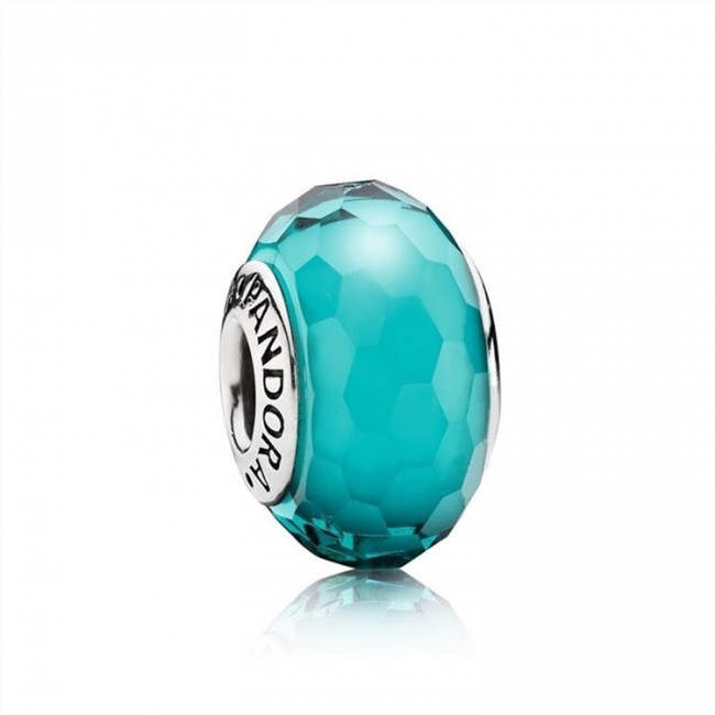 Pandora Jewelry Fascinating Teal Charm-Murano Glass 791606
