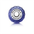 Pandora Jewelry Blue Fascinating Iridescence Charm-Murano Glass 791646