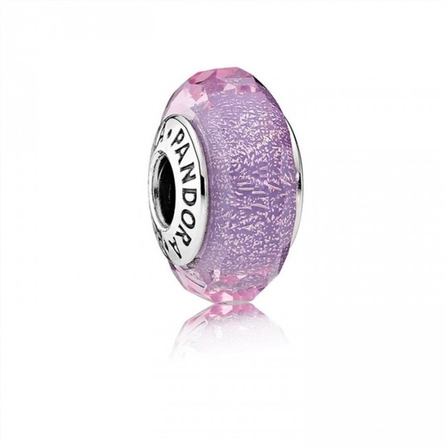 Pandora Jewelry Purple Shimmer Charm-Murano Glass 791651