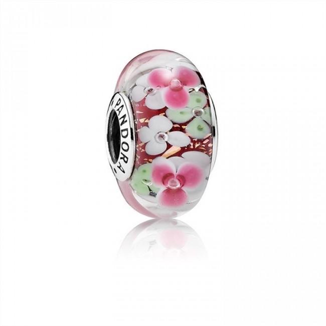 Pandora Jewelry Flower Garden Charm-Murano Glass 791652