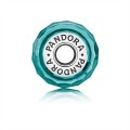 Pandora Jewelry Teal Shimmer Charm-Murano Glass 791655