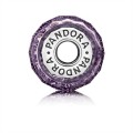 Pandora Jewelry Dark Purple Shimmer Charm-Murano Glass 791663