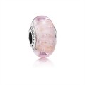 Pandora Jewelry Pink Glitter Charm-Murano Glass 791670