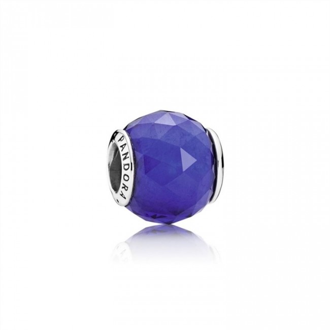 Pandora Jewelry Geometric Facets Charm-Royal Blue Crystal 791722NCB