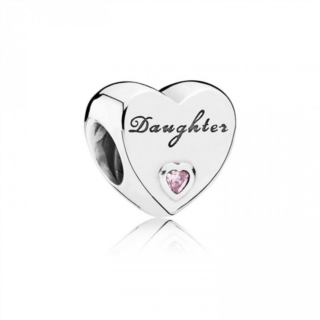 Pandora Jewelry Daughter's Love Charm-Pink CZ 791726PCZ