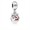 Pandora Jewelry Christmas Ornament Silver Dangle With Translucent Classic Red Enamel