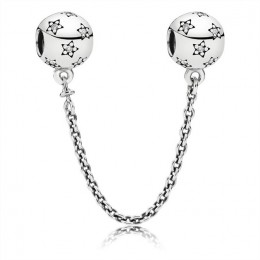 Pandora Jewelry Star silver safety chain 791782CZ