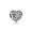Pandora Jewelry June Signature Heart Charm-Grey Moonstone 791784MSG