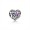 Pandora Jewelry February Signature Heart Charm-Synthetic Amethyst 791784SAM