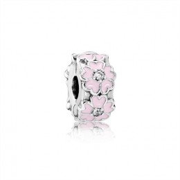 Pandora Jewelry Pink Primrose Clip-Light Pink Enamel & Clear CZ 791823EN68