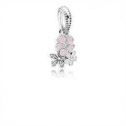 Pandora Jewelry Poetic Blooms Dangle Charm-Mixed Enamels & Clear CZ 791824ENMX