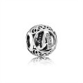 Pandora Jewelry Letter A silver charm with clear cubic zirconia 791845CZ