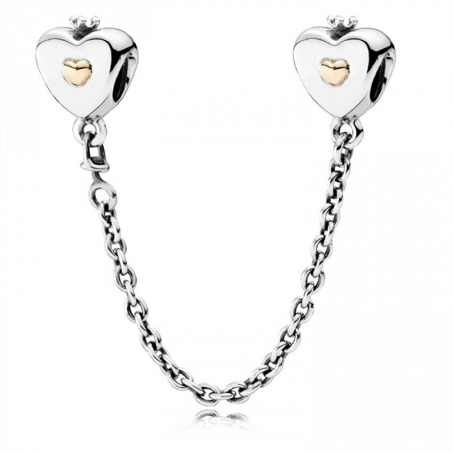 Pandora Jewelry Heart & Crown Safety Chain 791878