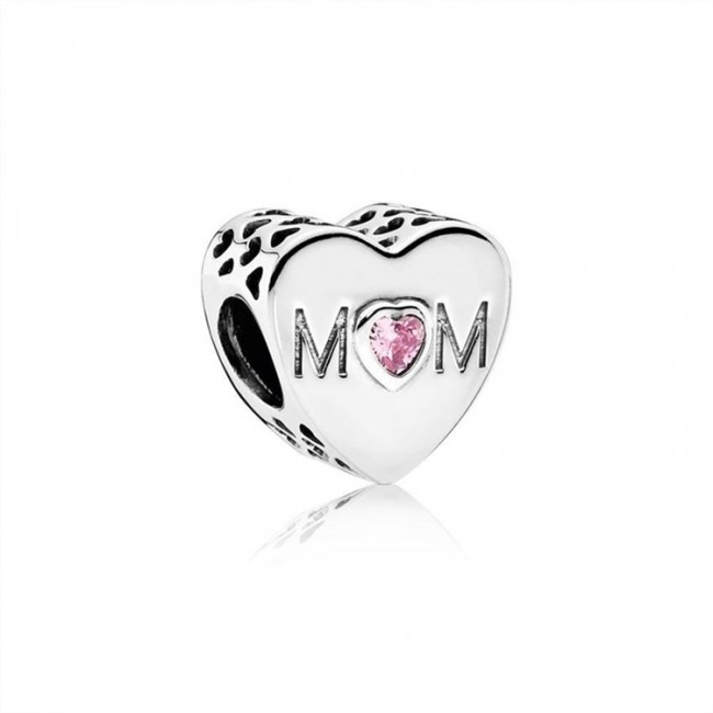 Pandora Jewelry Mother Heart Charm-Pink CZ 791881PCZ