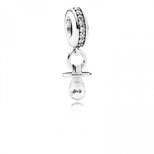 Pandora Jewelry Shimmering Pacifier Hanging Charm 791890CZ