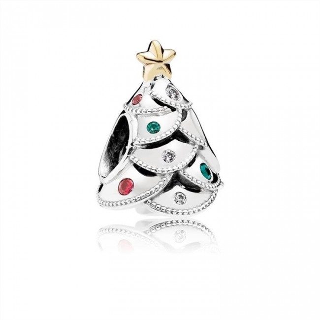 Pandora Jewelry Festive Tree Charm-Multi-Colored CZ 791999CZRMX