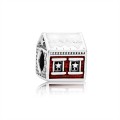 Pandora Jewelry Santa's Home Charm-White & Translucent Red Enamel 792003ENMX