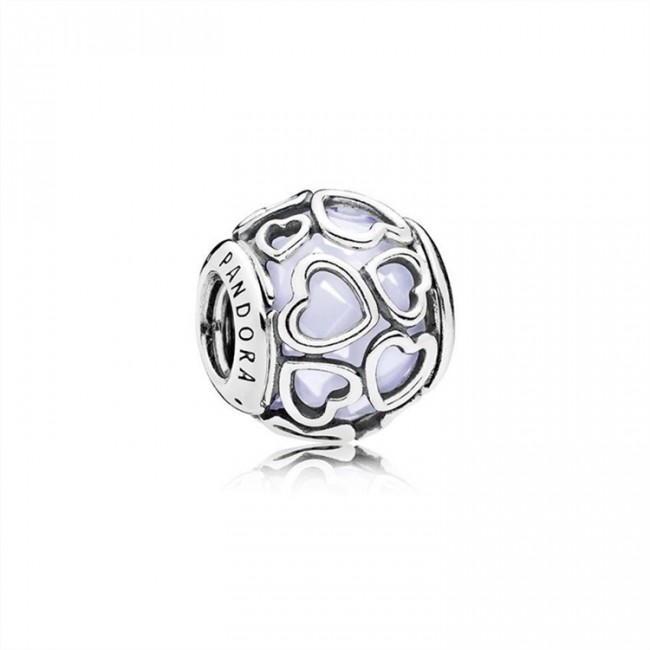 Pandora Jewelry Encased in Love Charm-Opalescent White Crystal 792036NOW