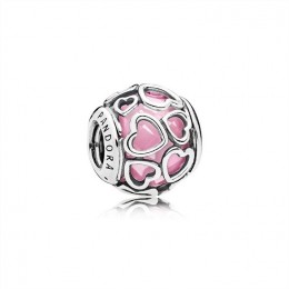 Pandora Jewelry Encased in Love Charm-Pink CZ 792036PCZ