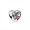 Pandora Jewelry Struck By Love-Magenta Enamel & Clear CZ 792039CZ