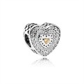 Pandora Jewelry Lavish Heart Charm-Fancy-Colored & Clear CZ 792081FCZ