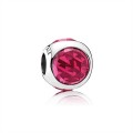 Pandora Jewelry Radiant Droplet Charm-Cerise Crystals 792095NCC