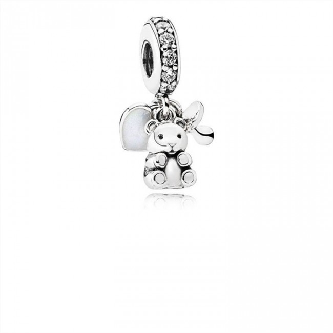 Pandora Jewelry Baby Treasures Dangle Charm-Clear CZ 792100CZ