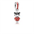 Pandora Jewelry Chinese Doll Dangle Charm-Red & Black Enamel 791431ENMX