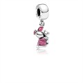 Pandora Jewelry Disney-Piglet Dangle Charm-Transparent Cerise Enamel 792134EN117